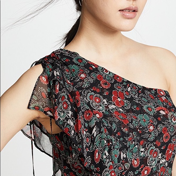 Veronica Beard Silk Ruffle Mini Dress - Picture 4 of 8